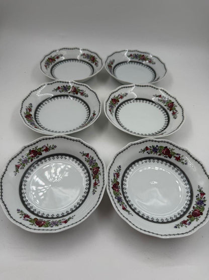 Vintage Kaffeeservice für 6 Personen von Hutschenreuther, Rosendekor, 18-teilig