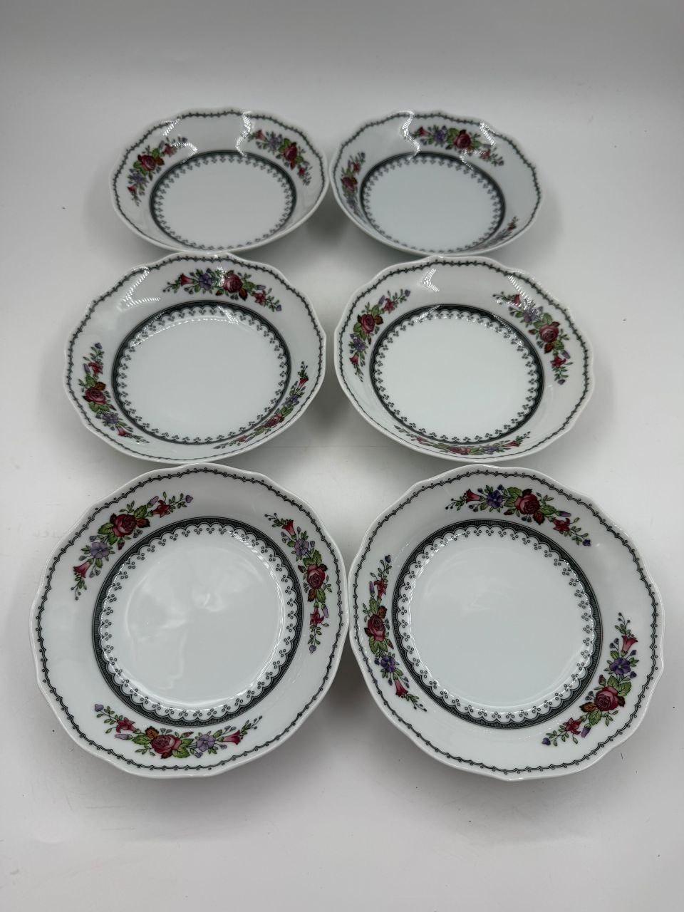 Vintage Kaffeeservice für 6 Personen von Hutschenreuther, Rosendekor, 18-teilig