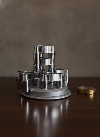 Vintage Kerzenhalter Modular von Marten van Kerkvoort, Aluminium Silber