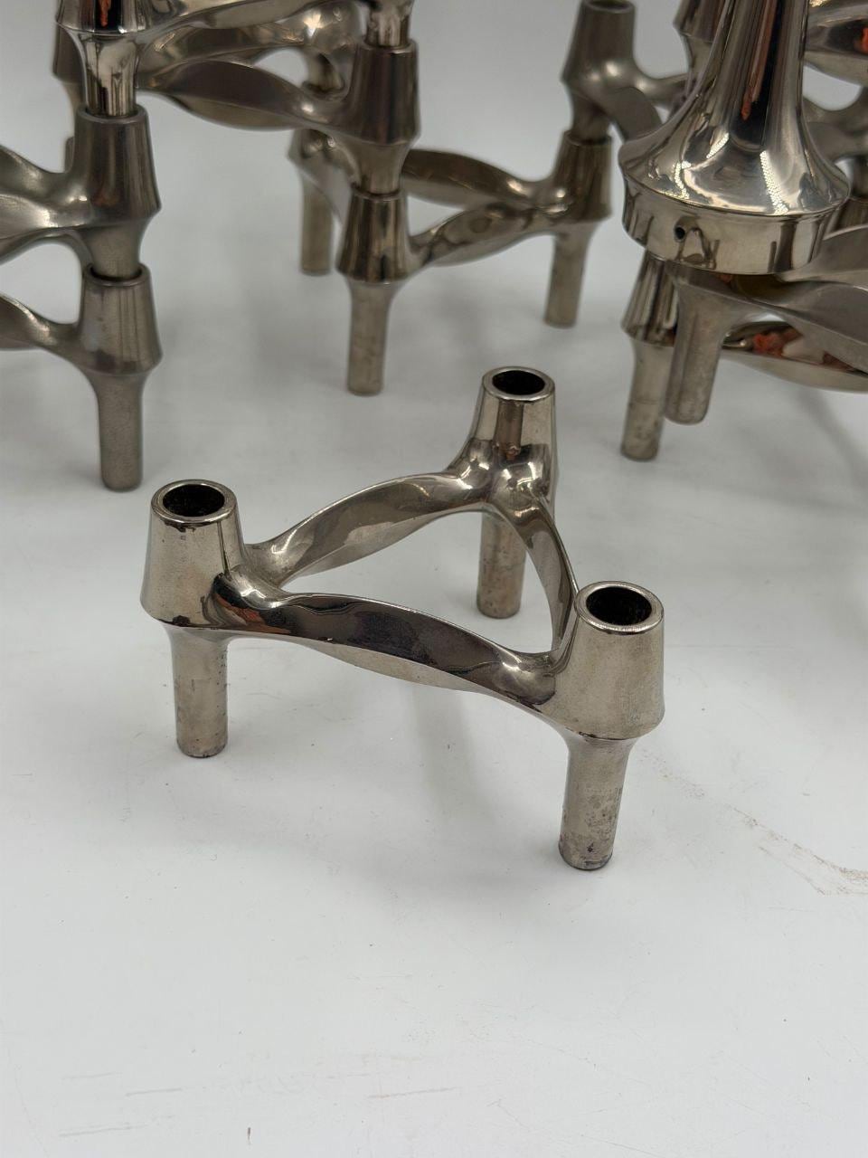 Vintage Kerzenhalter-Set "Stoff und Nagel" für BMF, 16-teilig