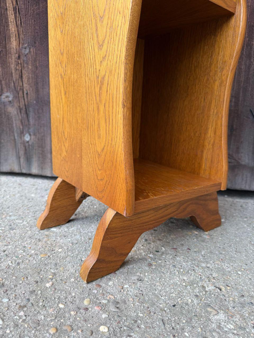 Vintage Nachttisch Eiche Mid-Century mit Schublade