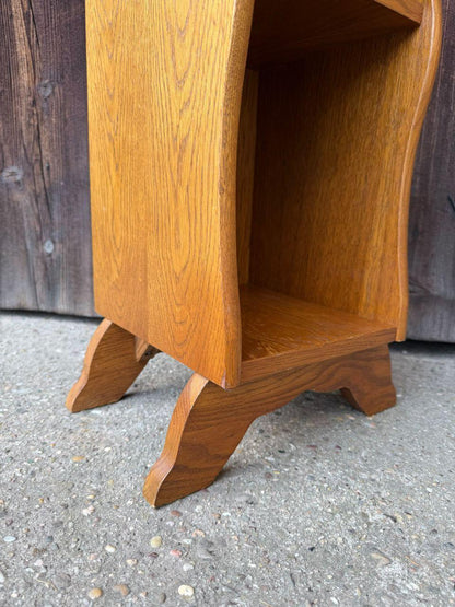 Vintage Nachttisch Eiche Mid-Century mit Schublade