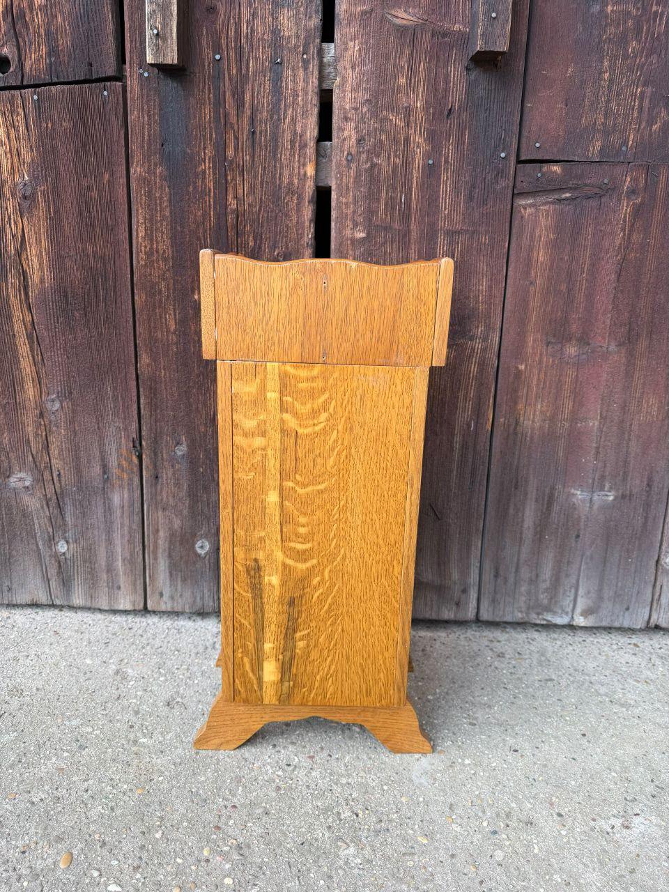 Vintage Nachttisch Eiche Mid-Century mit Schublade