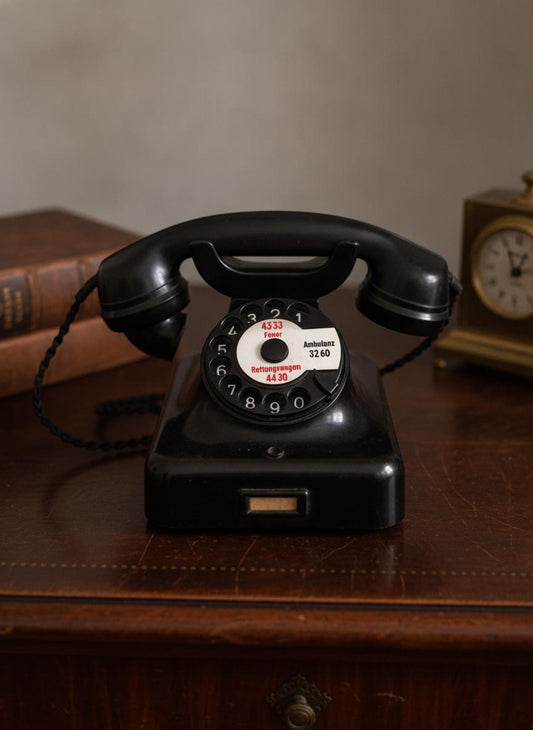Vintage Bakelit Wählscheibentelefon, Deutschland, 1960er Jahre