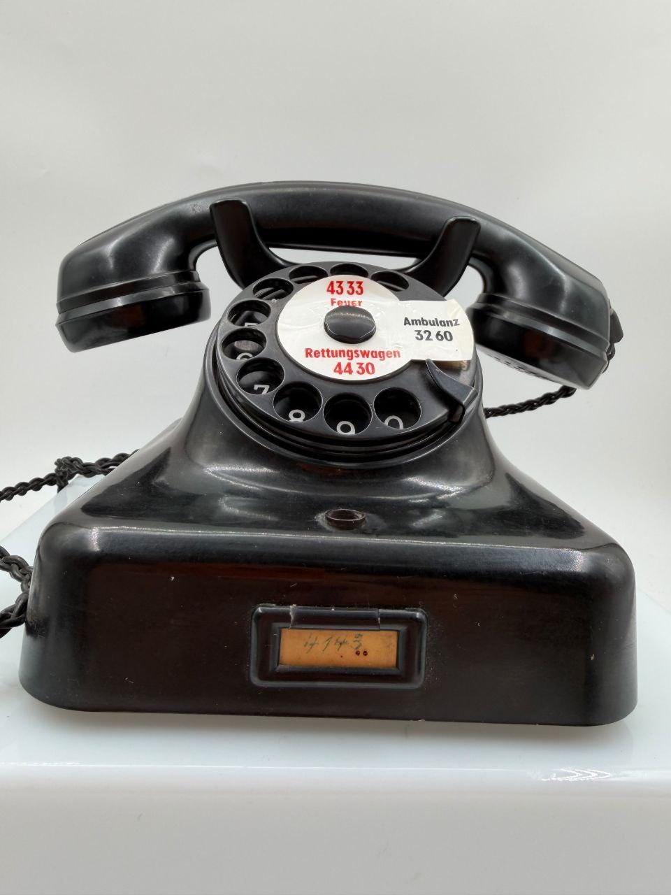 Vintage Bakelit Wählscheibentelefon, Deutschland, 1960er Jahre