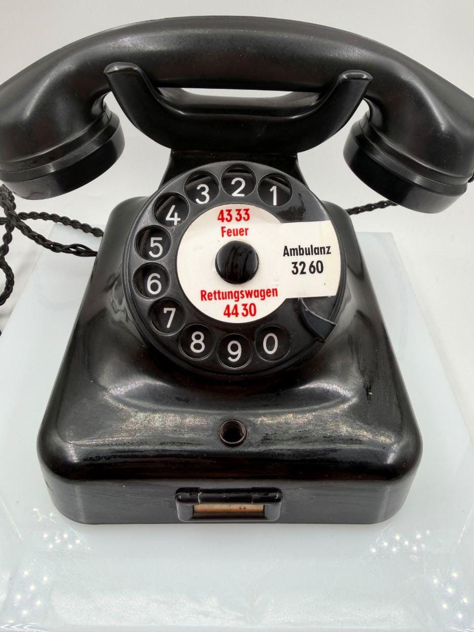 Vintage Bakelit Wählscheibentelefon, Deutschland, 1960er Jahre