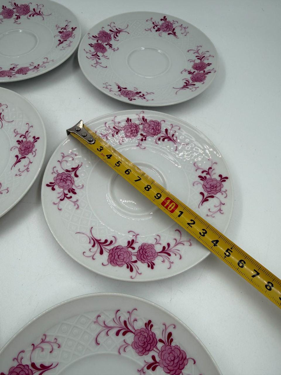 Vintage Frühstücksservice Rosendekor von Seltmann Weiden, 6 Personen
