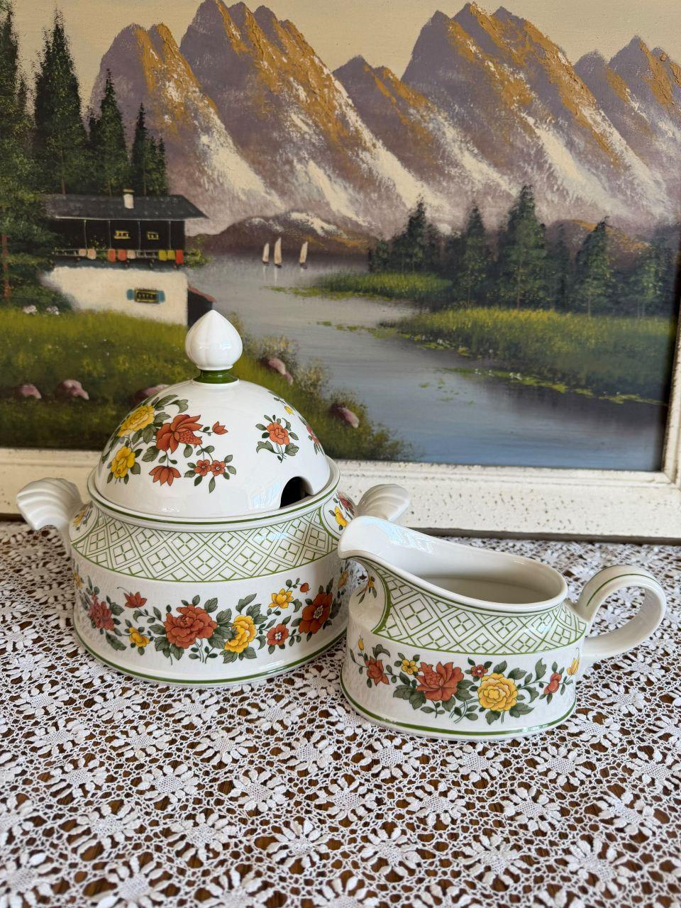 Vintage Geschirrset Villeroy und Boch Summerday für 6 Personen