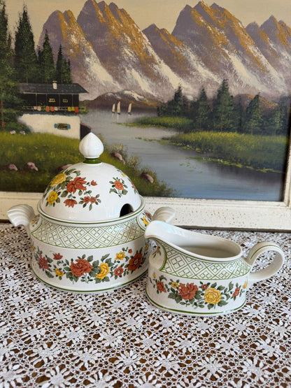 Vintage Geschirrset Villeroy und Boch Summerday für 6 Personen