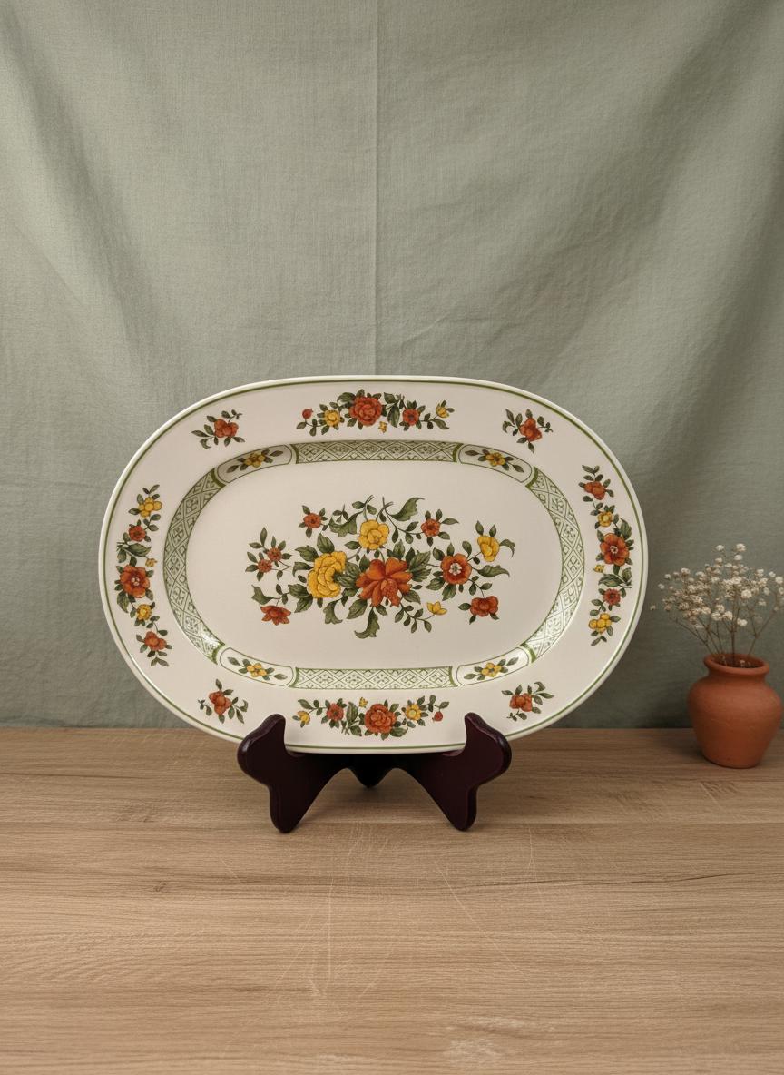 Vintage Servierplatte "Summer Day" von Villeroy und Boch, oval