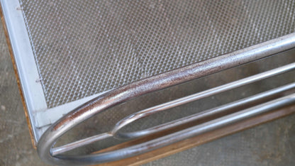 Vintage Bauhaus Daybed-Gestell aus verchromtem Stahlrohr