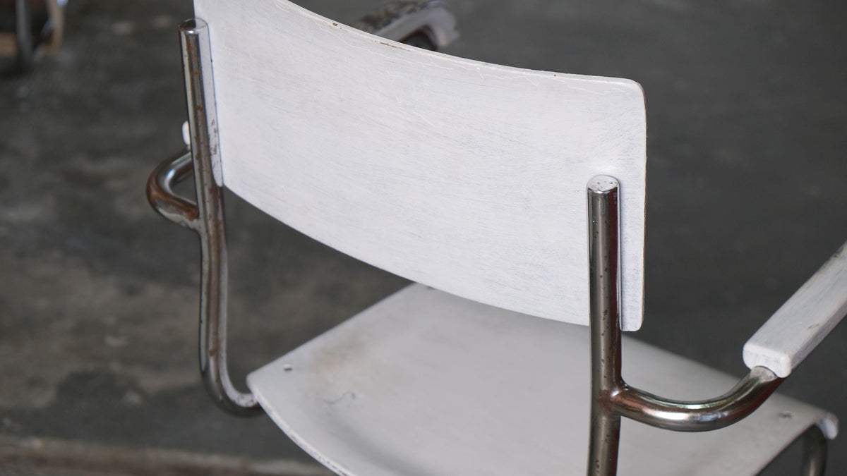 Vintage Freischwinger Armlehnstuhl von Ladislav Žák, Bauhaus
