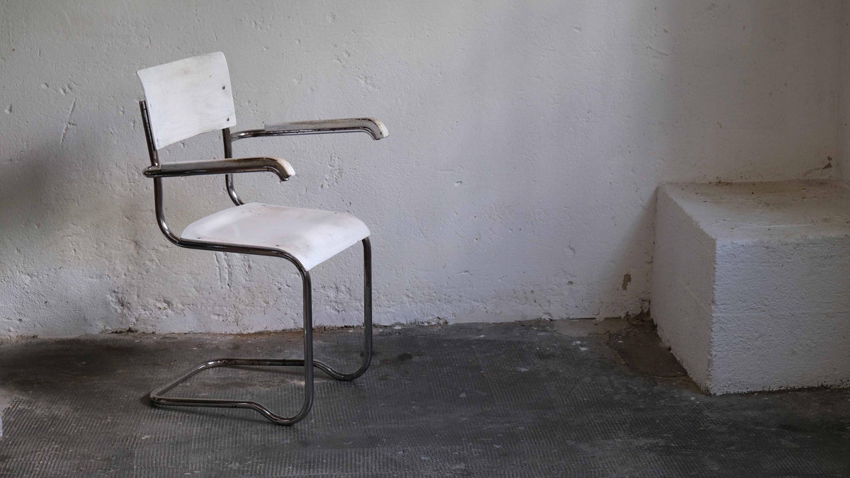 Vintage Freischwinger Armlehnstuhl von Ladislav Žák, Bauhaus