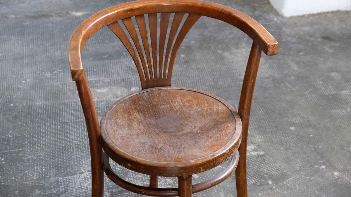 Vintage Bugholz Stuhl ähnlich Thonet B28 von L. A. Bernkop