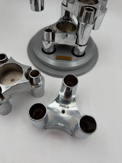 Vintage Kerzenhalter Modular von Marten van Kerkvoort, Aluminium Silber