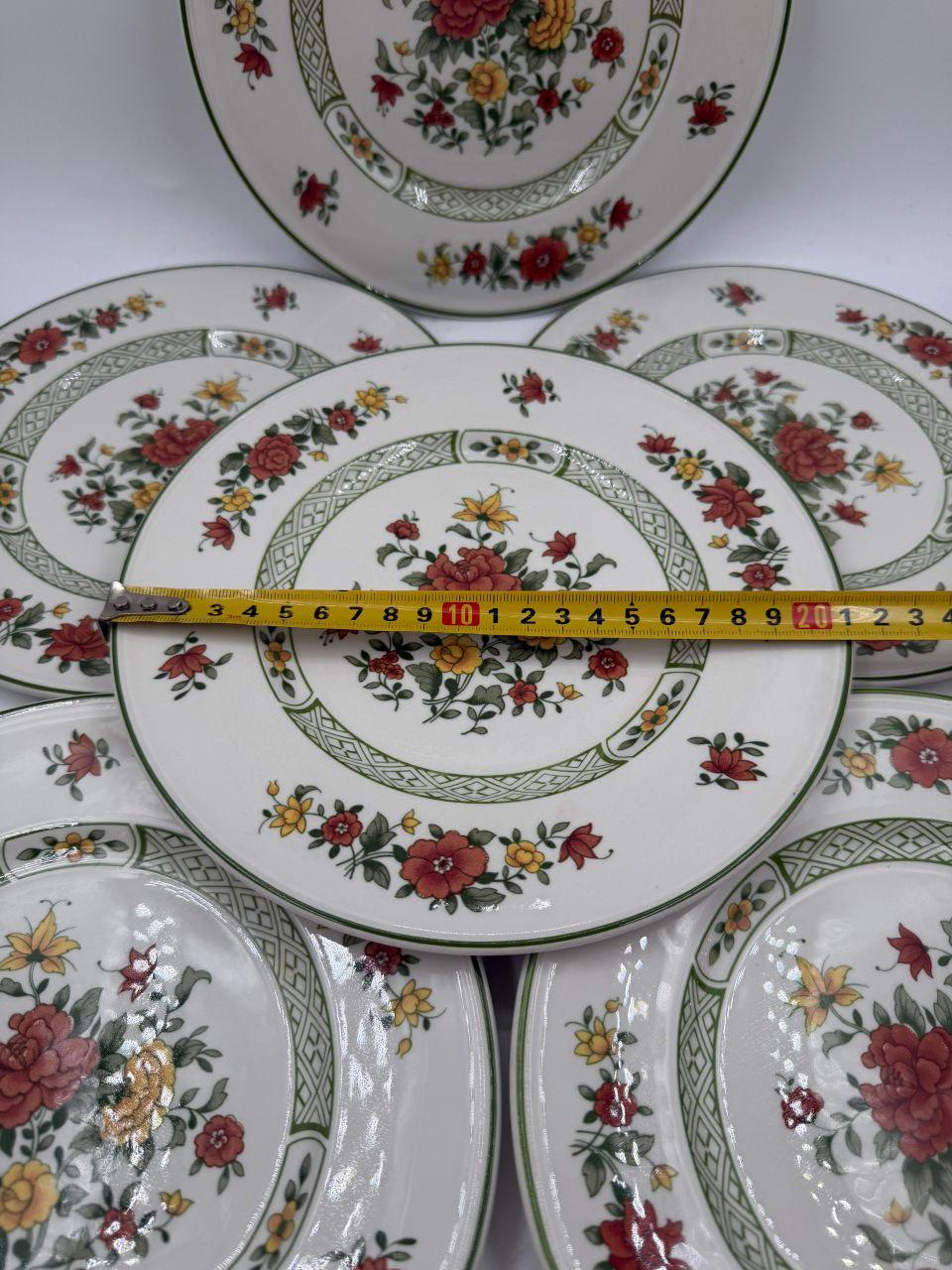 Set von 6 Vintage Kuchenteller "Summer Day" von Villeroy und Boch