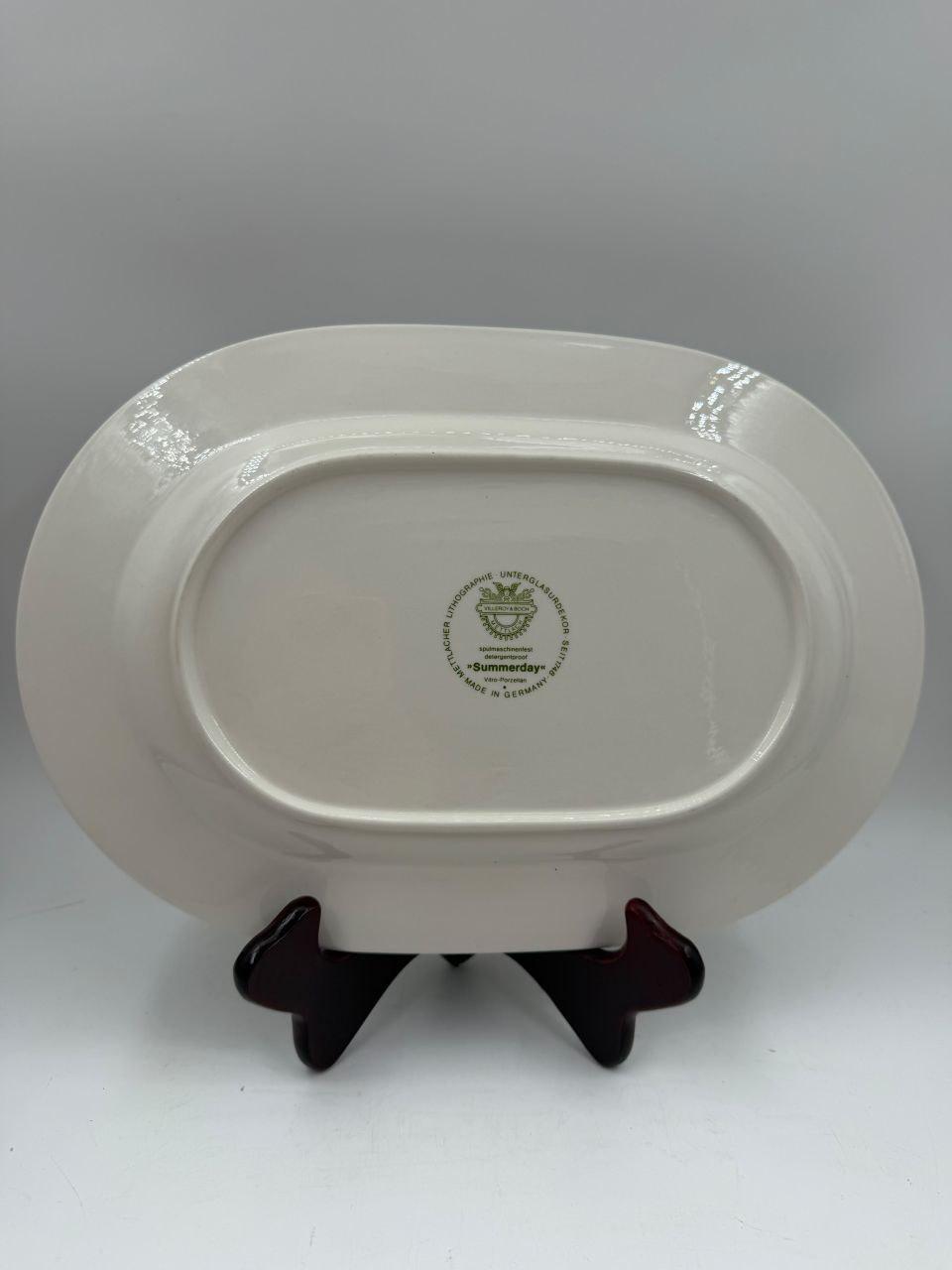 Vintage Servierplatte "Summer Day" von Villeroy und Boch, oval