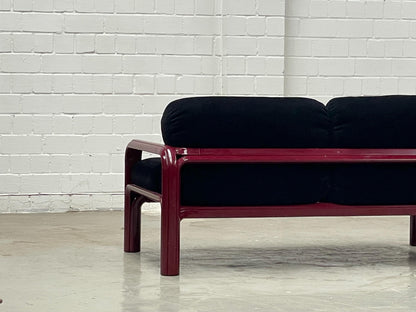 Vintage Sofa "Orsay" von Gae Aulenti für Knoll International mit Couchtisch