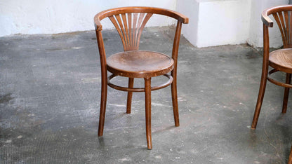 Vintage Bugholz Stuhl ähnlich Thonet B28 von L. A. Bernkop
