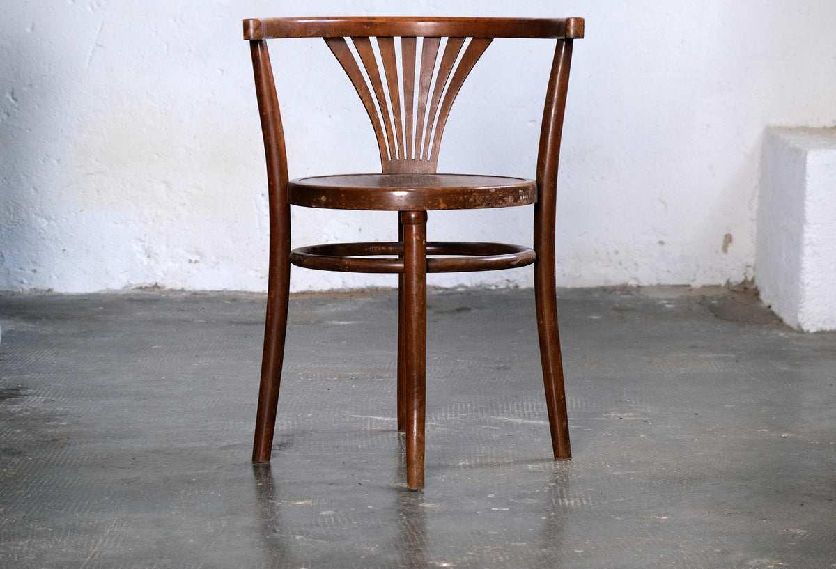 Vintage Bugholz Stuhl ähnlich Thonet B28 von L. A. Bernkop