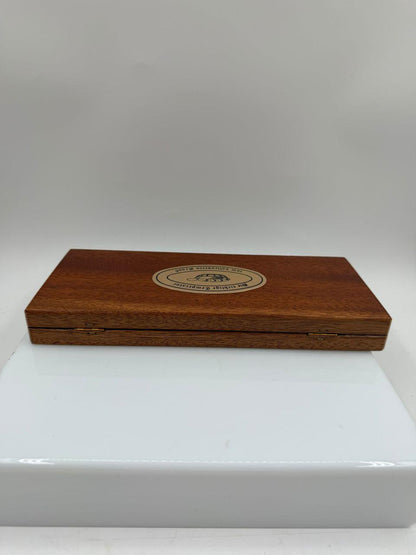 Vintage Alkoholmeter Thermometer Set in Holzkasten