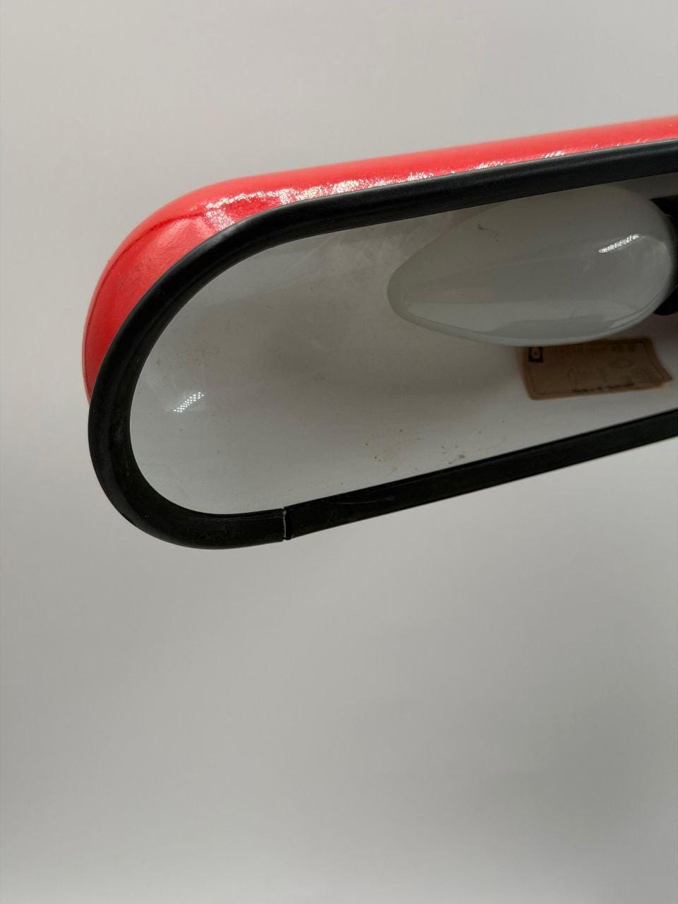 Vintage Schreibtischlampe mit Organizer-Tray, Rot-Schwarz, 80er Jahre