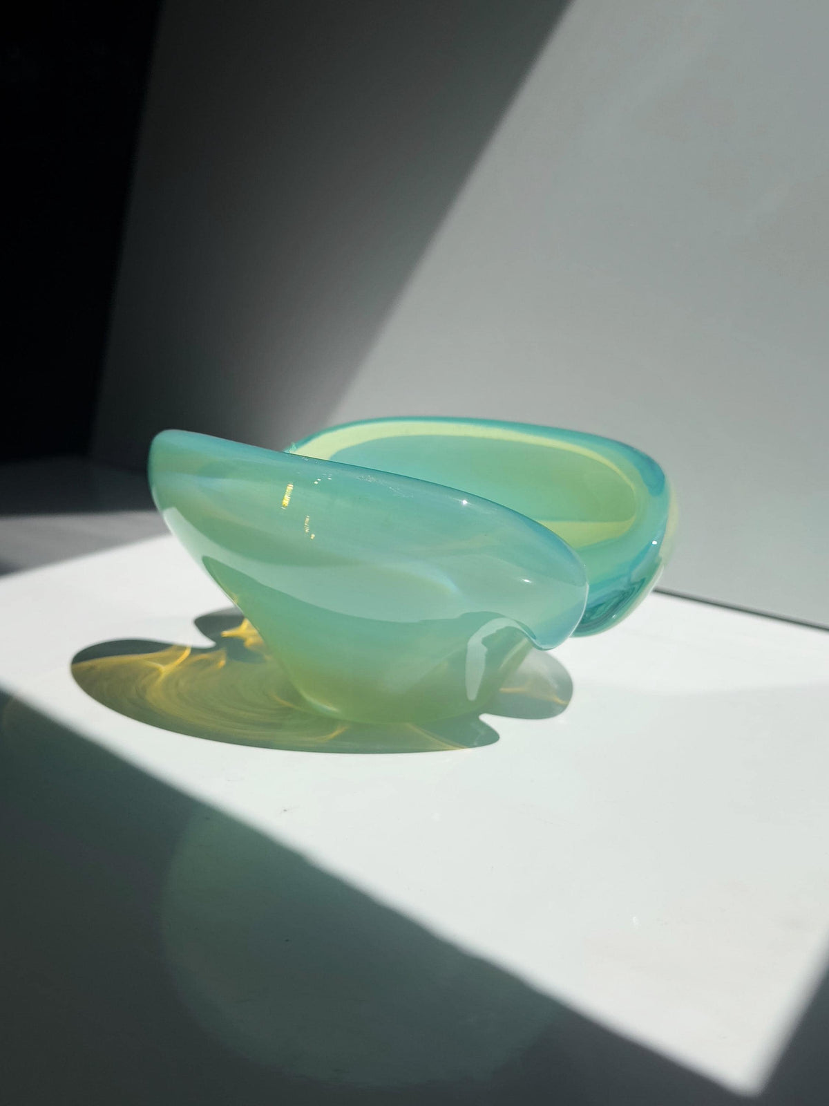 Vintage Murano Uranglas Aschenbecher Vide Poche, Sommerso, Italien