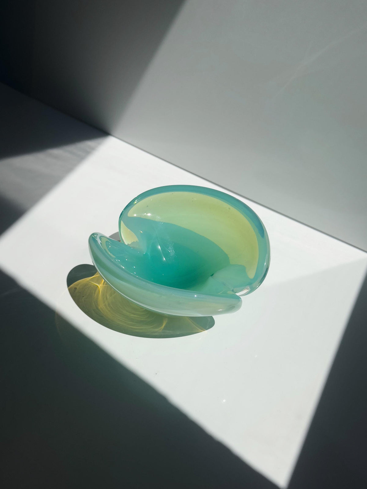 Vintage Murano Uranglas Aschenbecher Vide Poche, Sommerso, Italien