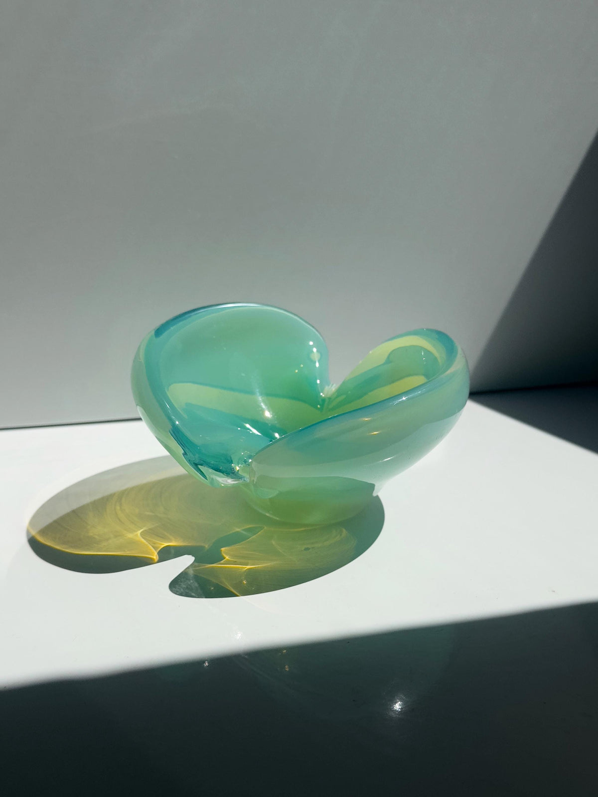 Vintage Murano Uranglas Aschenbecher Vide Poche, Sommerso, Italien