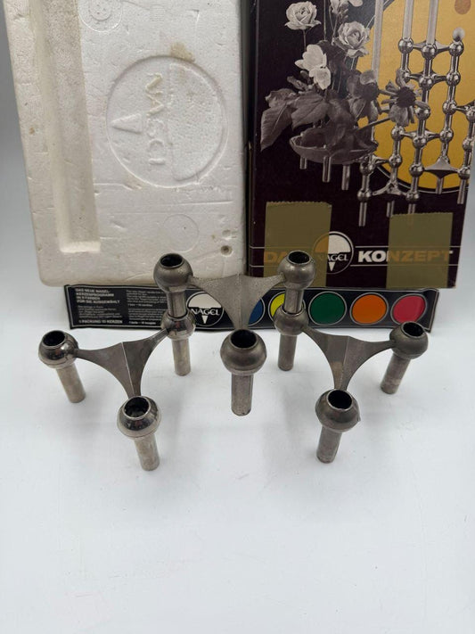 Vintage Modularer Kerzenhalter von Nagel Stoff, Space Age