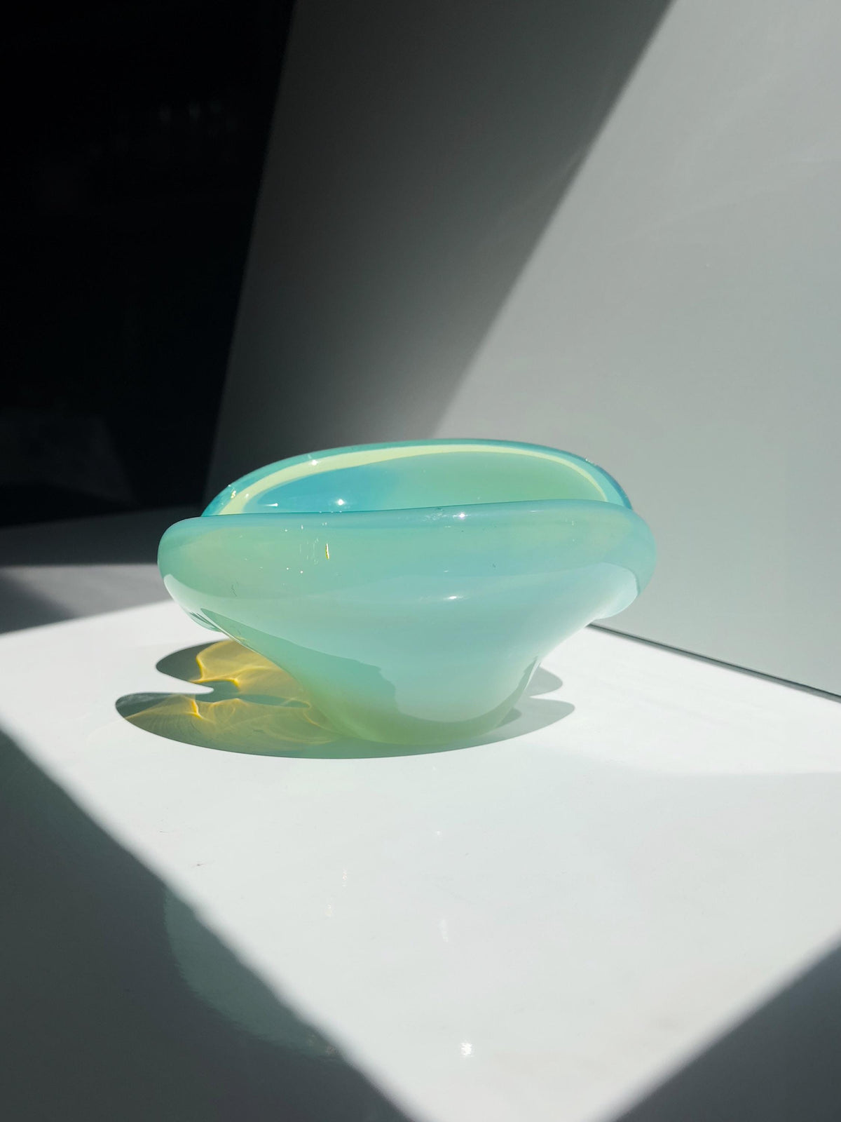 Vintage Murano Uranglas Aschenbecher Vide Poche, Sommerso, Italien
