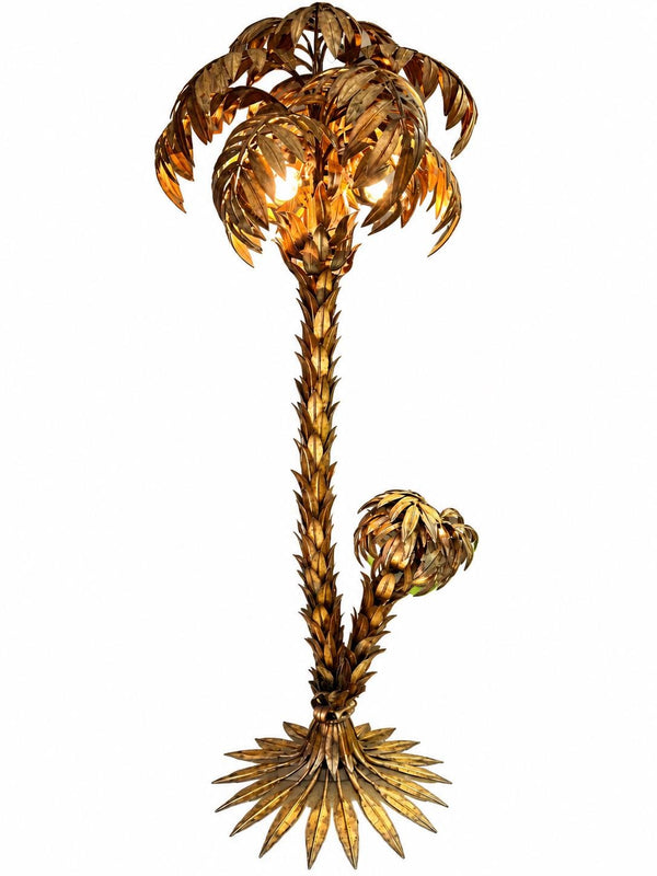Vintage Stehlampe "Palme" von Hans Kögl, gold