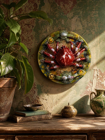 Vintage Plate Crab Caldas da Rainha Portugal