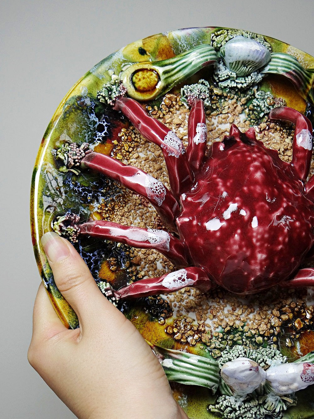 Vintage Plate Crab Caldas da Rainha Portugal