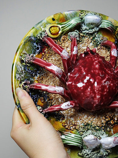 Vintage Plate Crab Caldas da Rainha Portugal