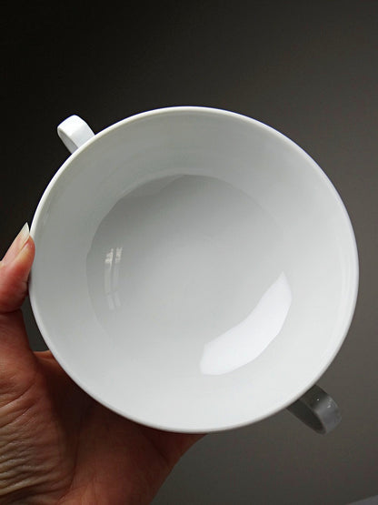 Set von 5 Vintage Tasse "Palm" von Bernardaud, zwei Henkel