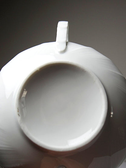 Set von 5 Vintage Tasse "Palm" von Bernardaud, zwei Henkel
