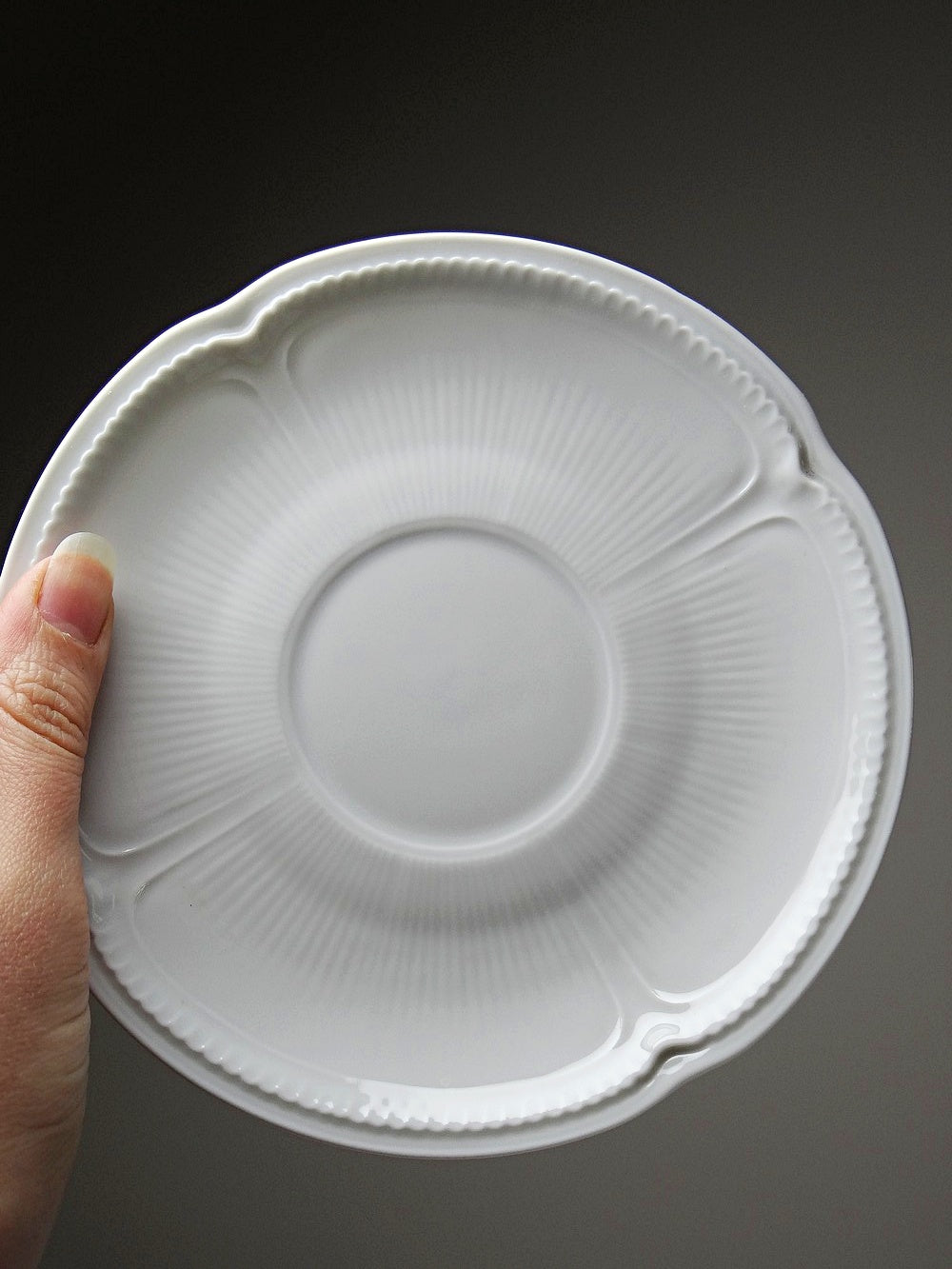 Set von 5 Vintage Tasse "Palm" von Bernardaud, zwei Henkel