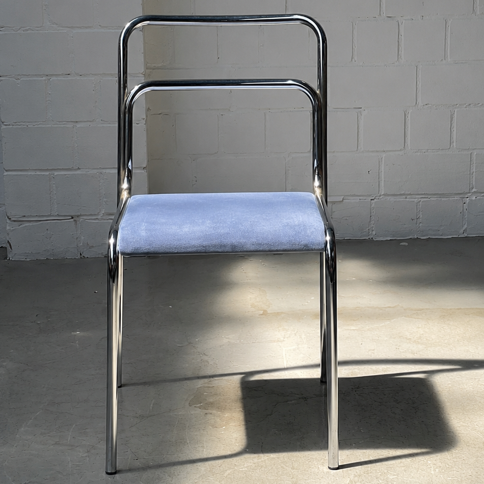 Vintage Bauhaus Stuhl aus Stahlrohr Kunstleder - Wunschfarbe