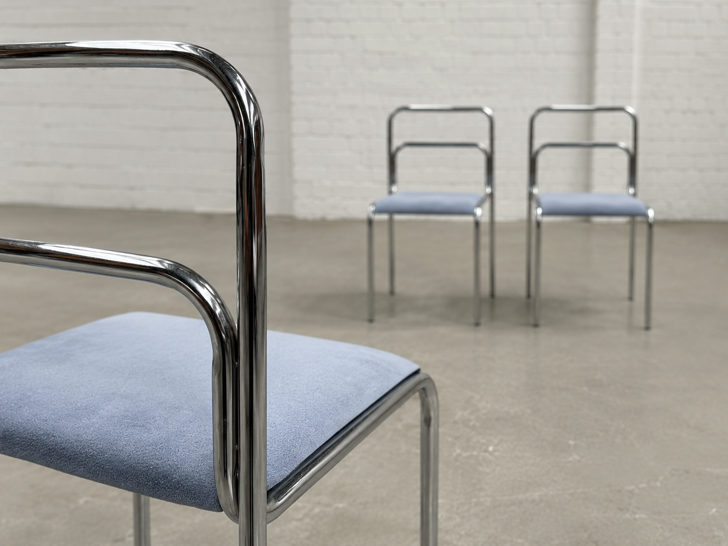 Vintage Bauhaus Stuhl aus Stahlrohr Kunstleder - Wunschfarbe