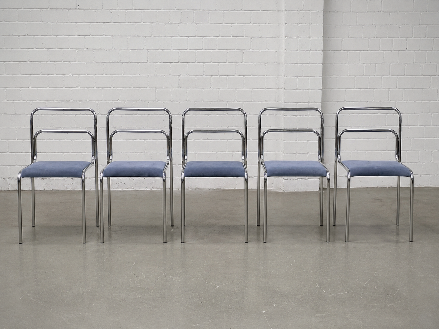 Vintage Bauhaus Stuhl aus Stahlrohr Kunstleder - Wunschfarbe