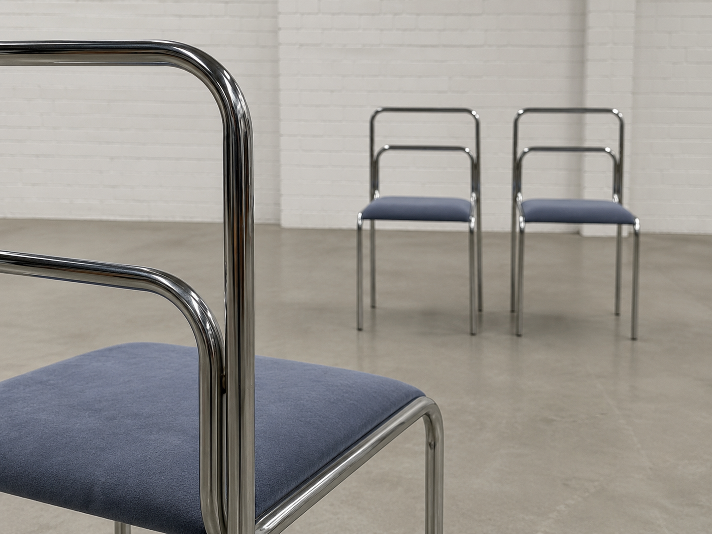 Vintage Bauhaus Stuhl aus Stahlrohr Kunstleder - Wunschfarbe