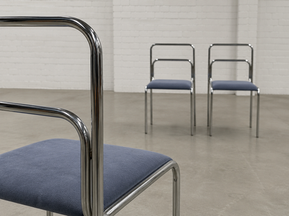 Vintage Bauhaus Stuhl aus Stahlrohr Kunstleder - Wunschfarbe