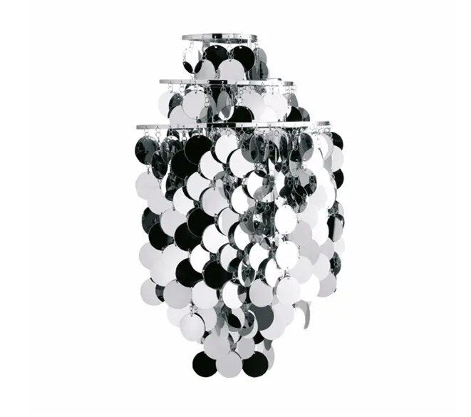 Vintage Wandleuchte Fun Metal Wall/1WA von Verner Panton für Verpan