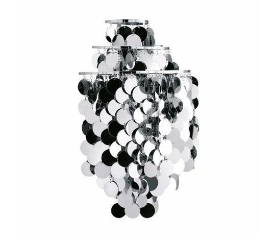 Vintage Wandleuchte Fun Metal Wall/1WA von Verner Panton für Verpan
