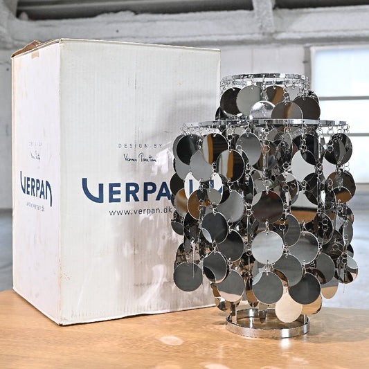 Vintage Tischleuchte FUN METAL von Verner Panton für Verpan