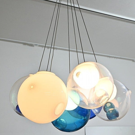 Vintage Pendelleuchte 28.7 Cluster von Omer Arbel für Bocci Glas