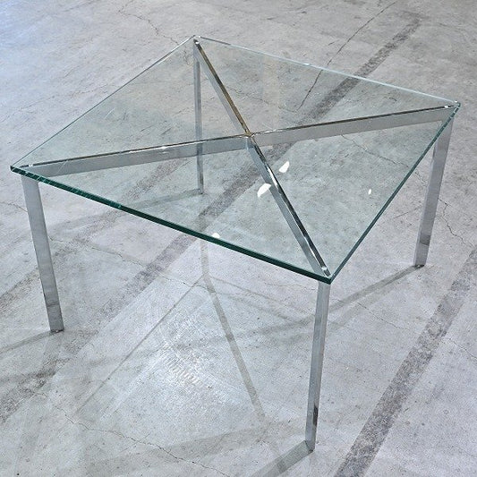 Vintage Tisch Barcelona Table von Mies van der Rohe