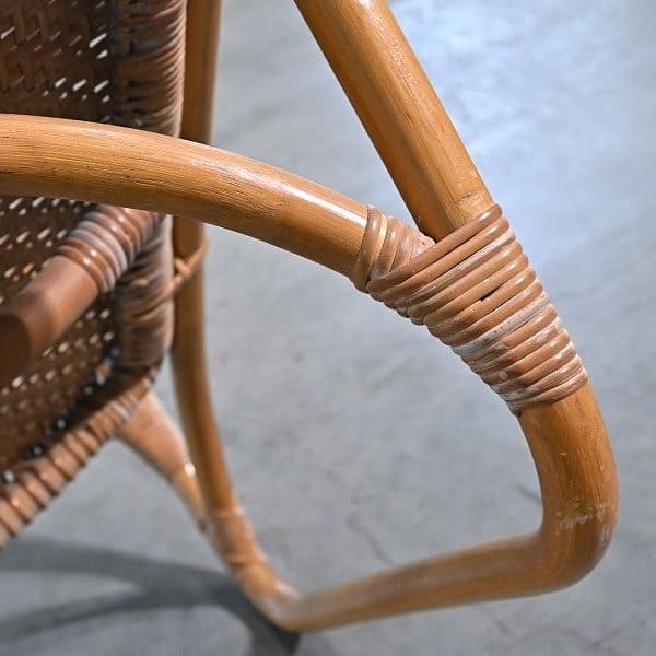 Vintage Loungesessel aus Rattan von Yamakawa Rattan