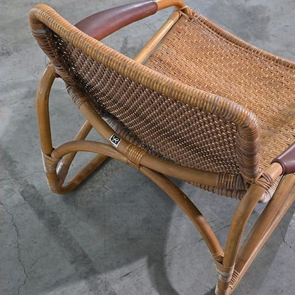 Vintage Loungesessel aus Rattan von Yamakawa Rattan